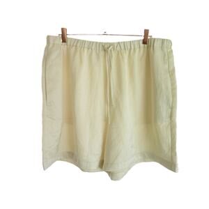 NWT Madewell Cream Beige Velvet Pajama Bottoms Size XL